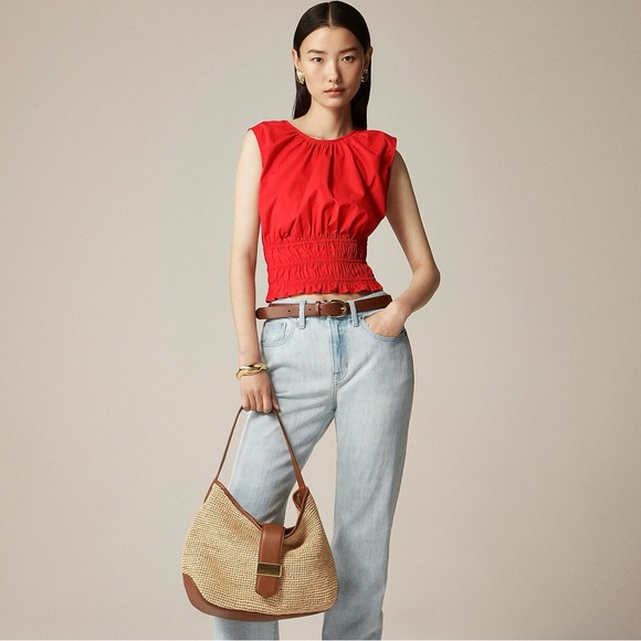 J. Crew | Hyacinth Top In Cotton Poplin - Picture 2 of 15